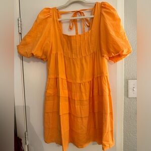 Cute orange Anthropologie summer dress!!! Great condition- only worn once!!!